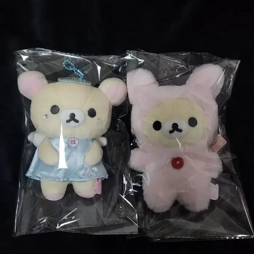 [BUNJANG] San-X Rilakkuma Korilakkuma Bunny Angel Mascot Plush Set / (일괄) 산엑스 리락쿠마 코리락쿠마 토끼 우사기 천사 마스코트 인형