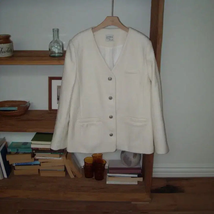 [BUNJANG] YIDO CLOSET Felise Tweed Jacket White / 이도씨 펠리세 트위드 자켓