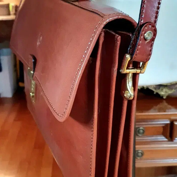 [BUNJANG] Saint Jack Genuine Leather Briefcase / Saint Jack 천연가죽 고급 서류가방