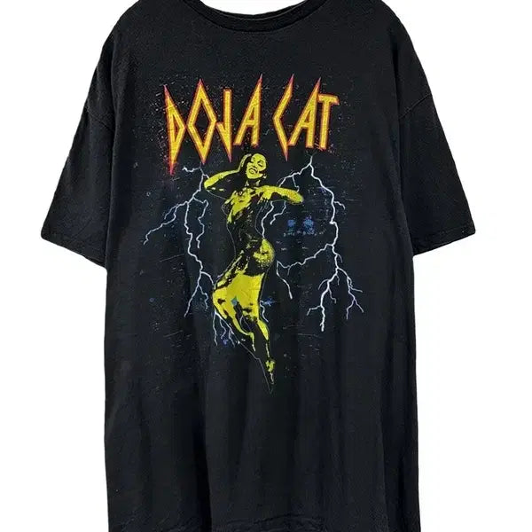 [BUNJANG] Doja Cat Graphic Music T-Shirt / [L] DOJA CAT 도자캣 그래픽 뮤직 반팔티