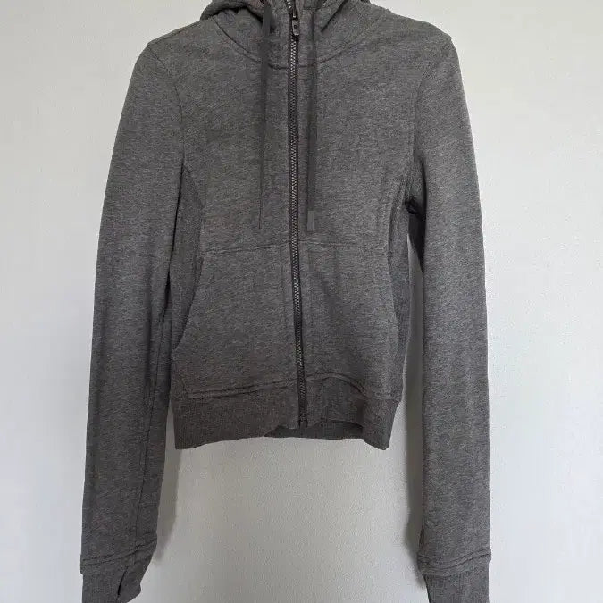 [BUNJANG] Lululemon Grey Full-Zip Hoodie - Size S / 룰루레몬 그레이 후드집업 S