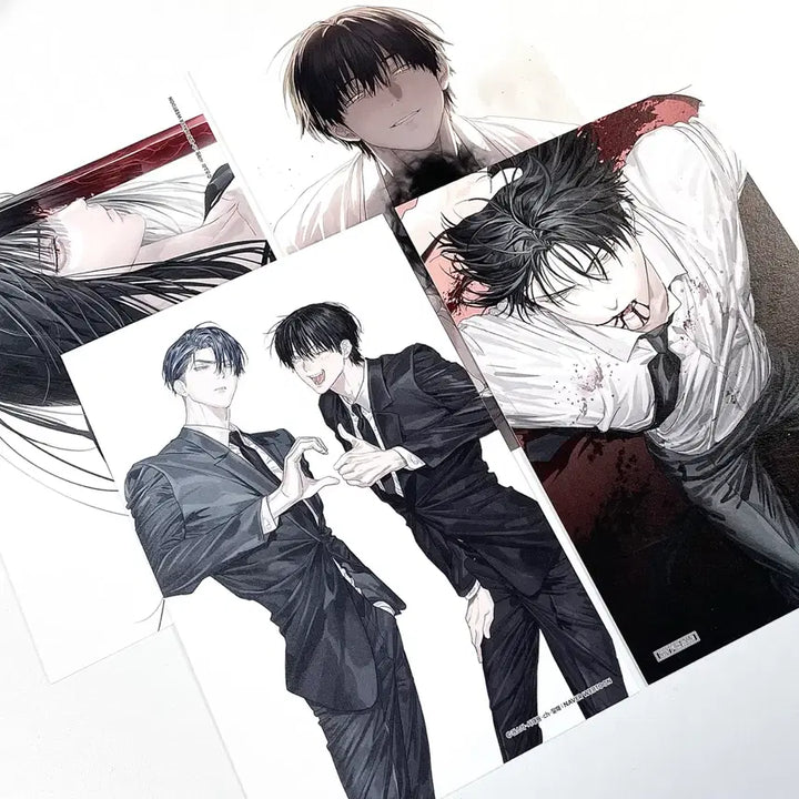 [BUNJANG] Tuniqu Collaboration Cafe Postcard Bundle Set / 일괄 | 별정직 공무원 투니크 콜라보 카페 엽서