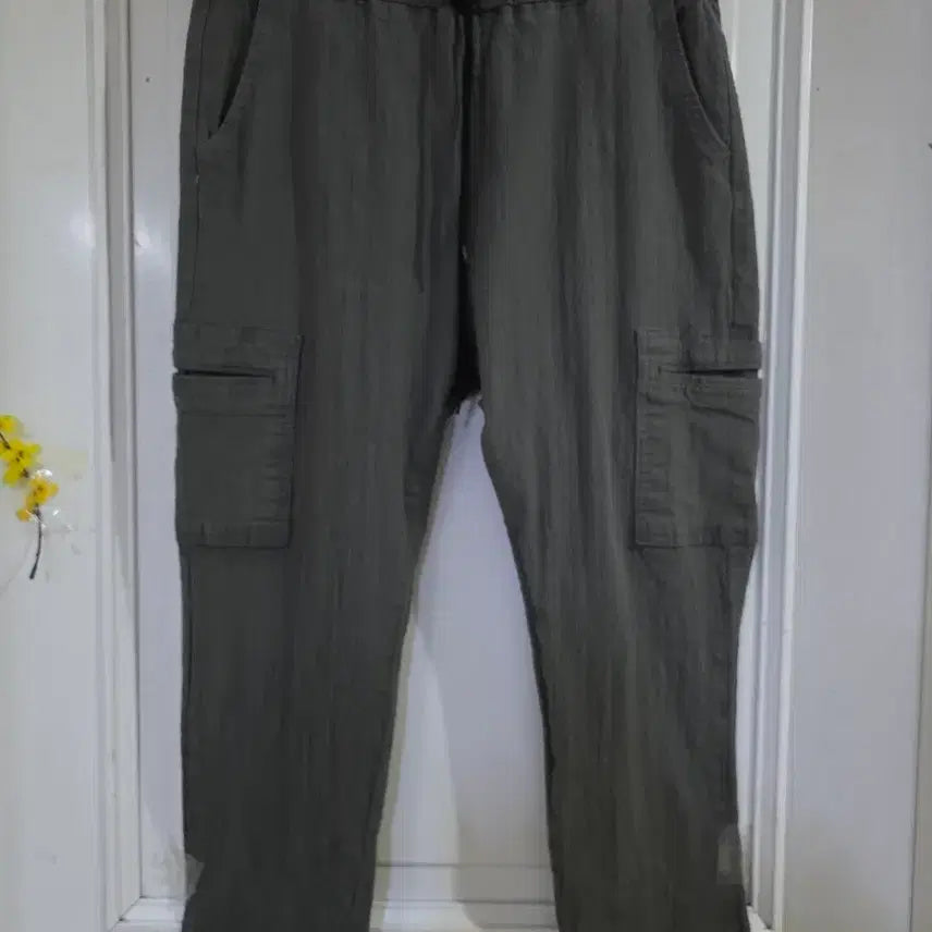 [BUNJANG] Comfortable Cargo Banding Baggy Pants / 봄  여름  핏이이쁜 카고  스판 밴딩 베기통바지  깨끗해요