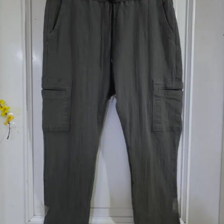 [BUNJANG] Comfortable Cargo Banding Baggy Pants / 봄  여름  핏이이쁜 카고  스판 밴딩 베기통바지  깨끗해요