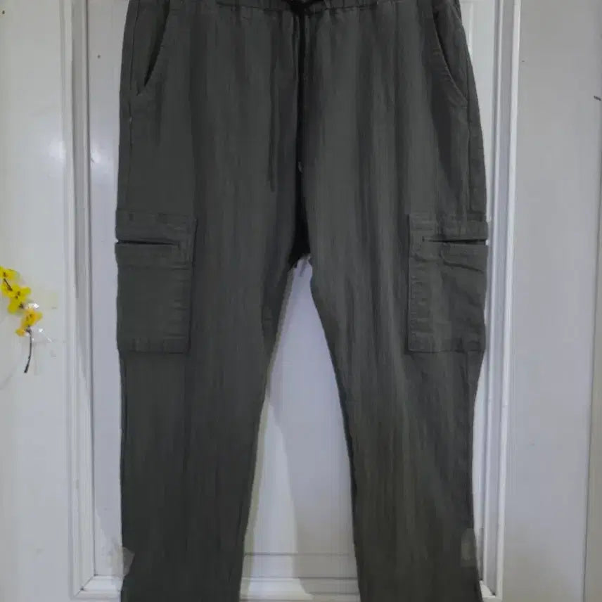 [BUNJANG] Comfortable Cargo Banding Baggy Pants / 봄  여름  핏이이쁜 카고  스판 밴딩 베기통바지  깨끗해요