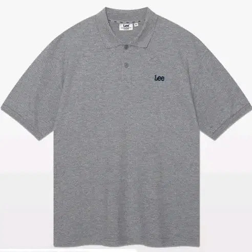 [BUNJANG] Lee Pique Collar T-Shirt Grey / Lee 피케 카라 티셔츠 그레이