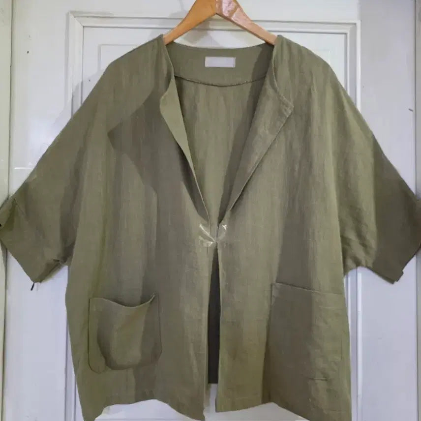 [BUNJANG] Plus Size Summer Jacket Khaki / 여름   난닝구   빅사이즈 고급스런  디자인이쁜  자켓  깨끗해요