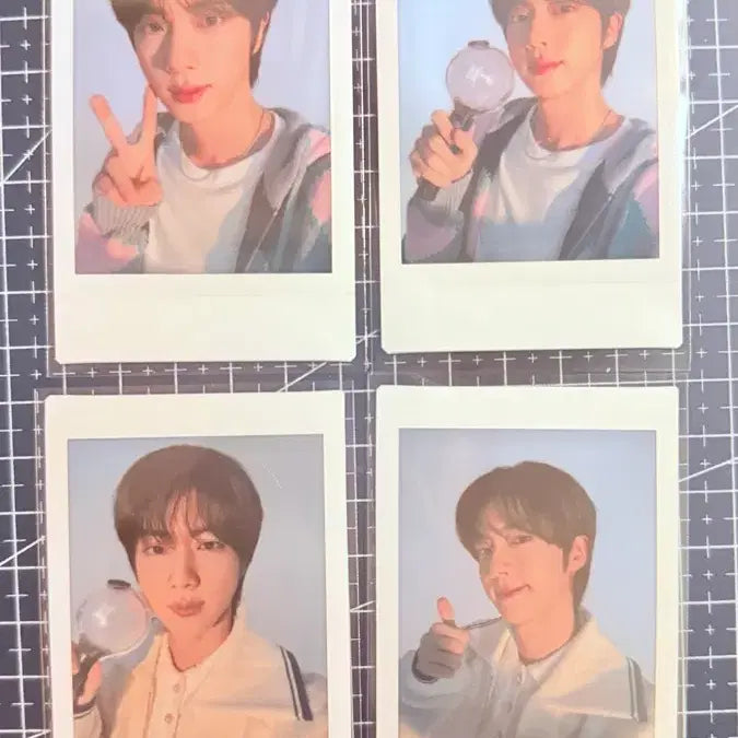 [BUNJANG] BTS Jin Run BTS Mini Polaroid Bundle Set / 방탄 석진 런석진 미니폴라 4종 일괄