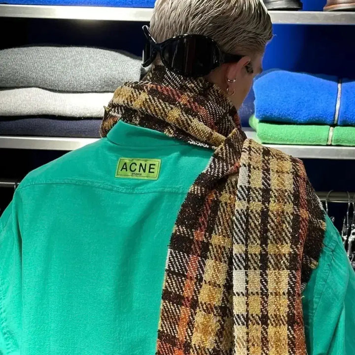 [BUNJANG] Acne Studios Turquoise Green Oversized Shirt / ACNE STUDIOS 터쿼이즈 그린 오버사이즈 셔츠