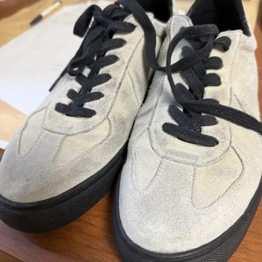 [BUNJANG] MMRB x Entrance German Army Sneakers White Suede Size 280 / mmrb x 엔트런스 독일군 화이트 280사이즈