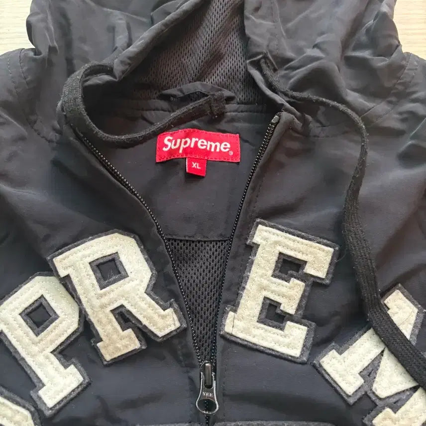 [BUNJANG] Supreme 2023 ATH Hoodie Windbreaker Black XL / 슈프림 2023 ATH 블랙 후드 바람막이