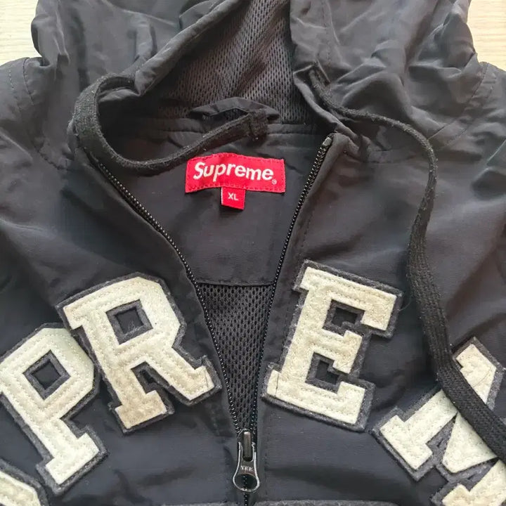 [BUNJANG] Supreme 2023 ATH Hoodie Windbreaker Black XL / 슈프림 2023 ATH 블랙 후드 바람막이
