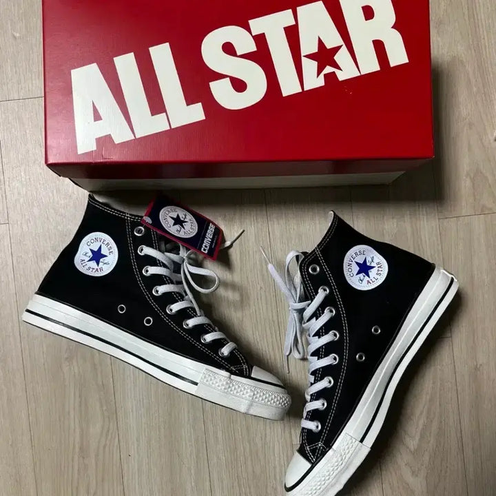 [BUNJANG] Converse Japan All Star J Hi Black / 컨버스 재팬 올스타제이 하이 260 블랙