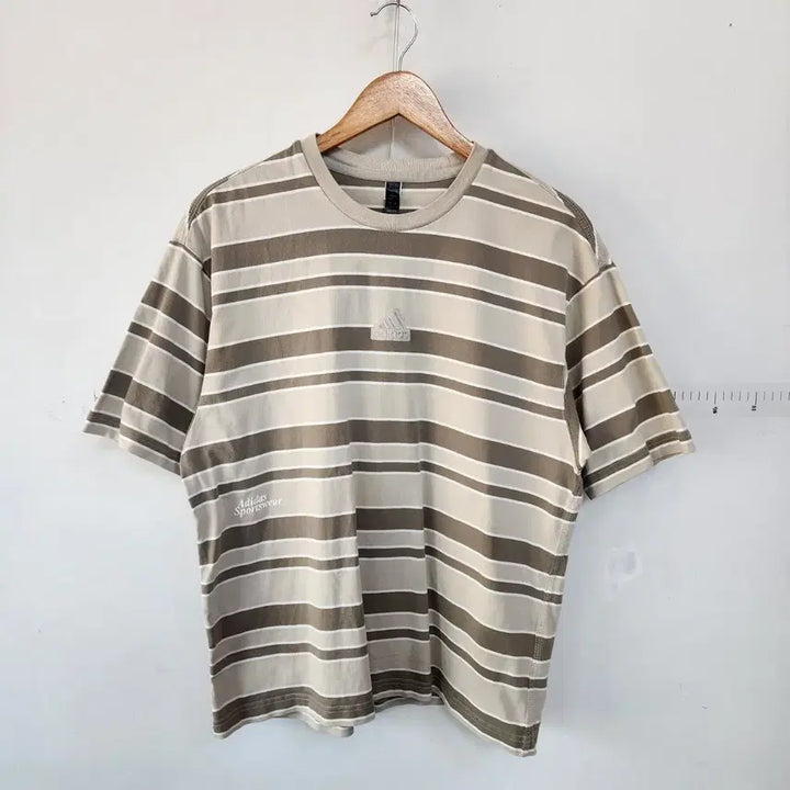 [BUNJANG] Adidas Striped Short Sleeve T-Shirt / 아디다스 스트라이프 반팔 티셔츠