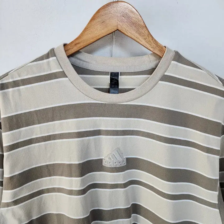 [BUNJANG] Adidas Striped Short Sleeve T-Shirt / 아디다스 스트라이프 반팔 티셔츠