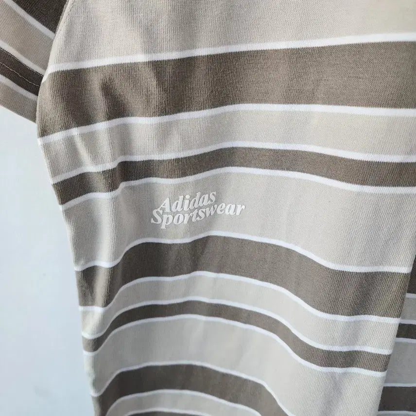 [BUNJANG] Adidas Striped Short Sleeve T-Shirt / 아디다스 스트라이프 반팔 티셔츠