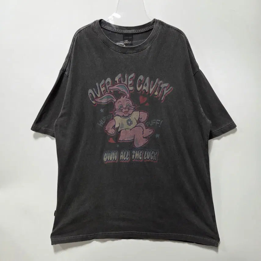 [BUNJANG] Compagno HUFF Hoppi Pigment Short Sleeve T-Shirt - Size M / 꼼파뇨 HUFF Hoppi 피그먼트 반팔 티셔츠 M 26051309