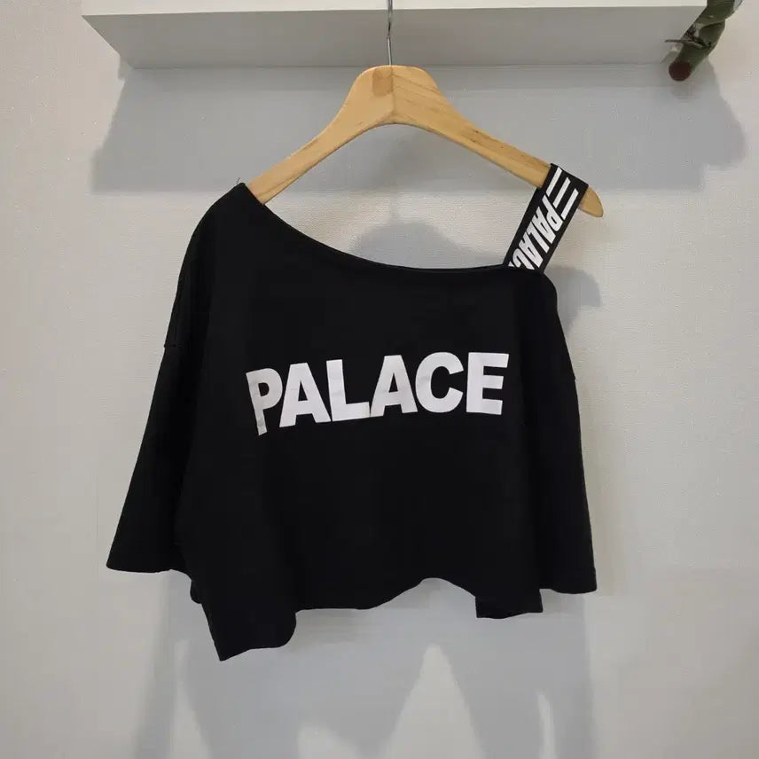 [BUNJANG] Palace Black Cropped Short Sleeve T-Shirt / 팔라스 PALACE 블랙 크롭 반팔 티셔츠