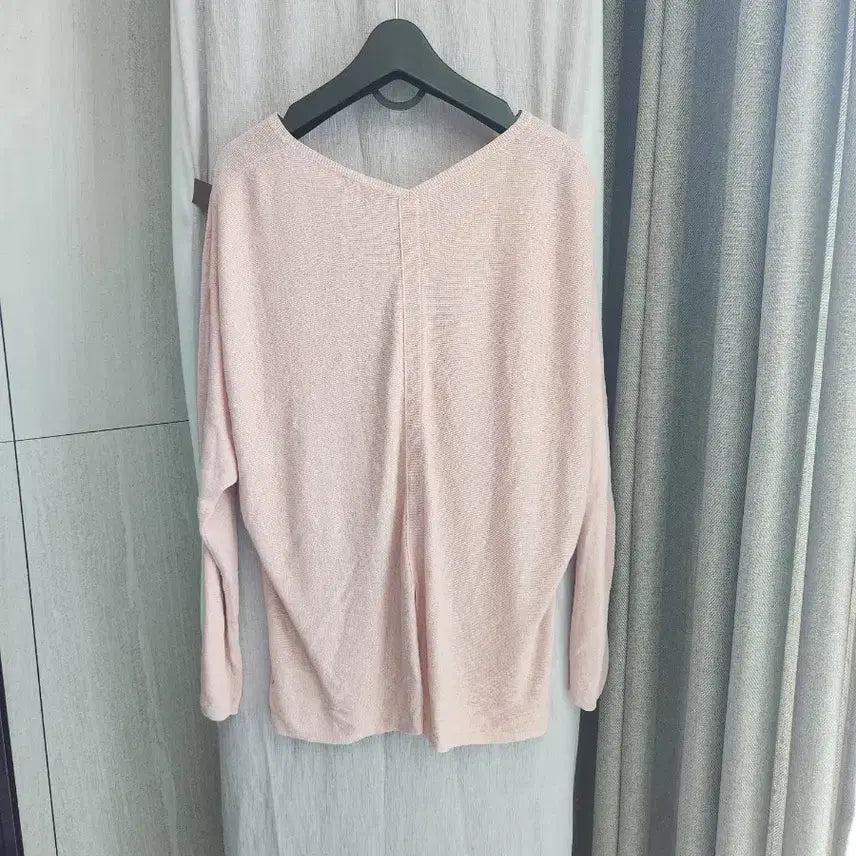 [BUNJANG] Theory Light Pink Raglan Loose Fit Knit / 띠어리. 연핑크 루즈핏 나그란 니트