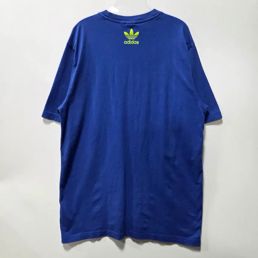 [BUNJANG] Adidas Blue Graphic Metaverse Short Sleeve T-Shirt (L) / 아디다스 블루 그래픽 메타버스 반팔 티셔츠 L 26051310