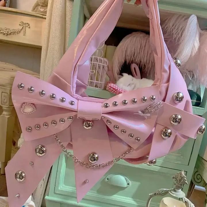 [BUNJANG] Elemental Ribbon Shoulder Bag / 하라주쿠 지뢰계 엘리멘탈 오리지널 리본 숄더백(5컬러)