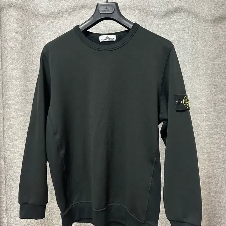 [BUNJANG] Stone Island Nylon/Cotton Sweatshirt Deep Green (L) / 스톤아일랜드 나일론/코튼 맨투맨 딥그린 (L)