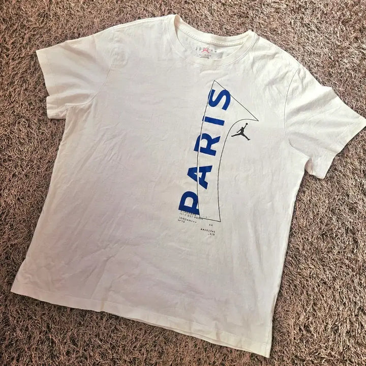 [BUNJANG] Jordan x Paris Saint-Germain Back Patched T-Shirt XL / 조던 x 파리생제르망 빽 패치드 반팔티셔츠 XL(105-110)