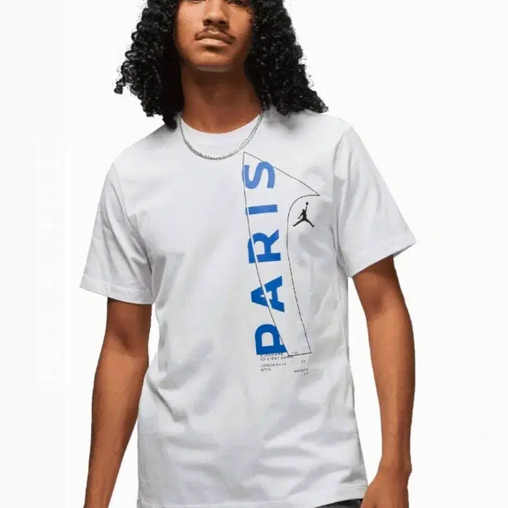 [BUNJANG] Jordan x Paris Saint-Germain Back Patched T-Shirt XL / 조던 x 파리생제르망 빽 패치드 반팔티셔츠 XL(105-110)