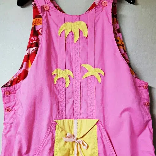 [BUNJANG] Oilily Pink Pocket Detail Long Dress / 오일릴리 포켓장식 핑크 롱원피스 폴1331