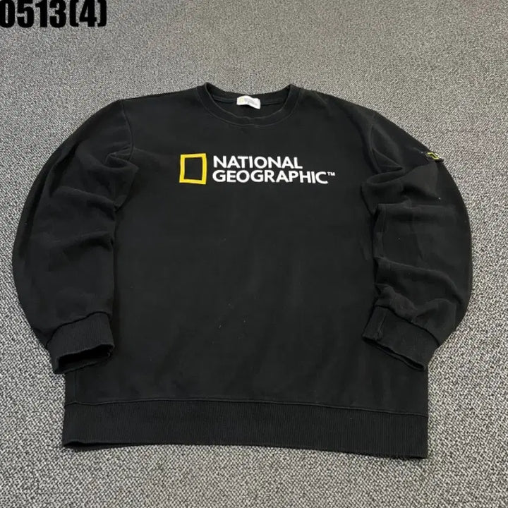 [BUNJANG] National Geographic Black Sweatshirt / 내셔널지오그래픽 검정 맨투맨