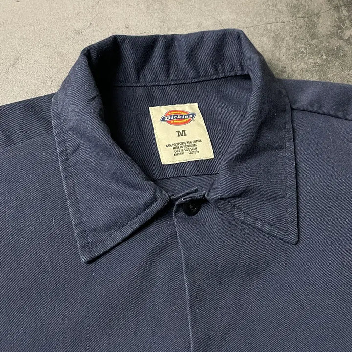[BUNJANG] Dickies Vintage Navy Flap Pocket Work Shirt / DICKIES 디키즈 빈티지 네이비 플랩포켓 워크 셔츠 A00947