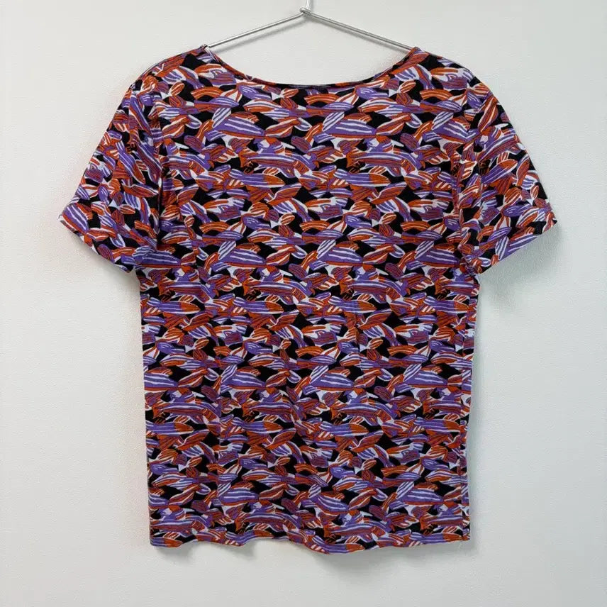 [BUNJANG] Miss Chloe Pattern Short Sleeve T-Shirt / 미스 chloe 패턴 반팔 티셔츠