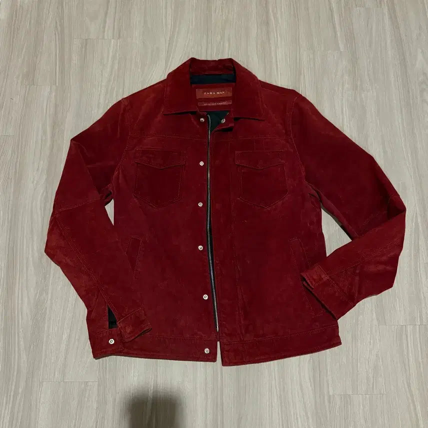 [BUNJANG] ZARA Real Leather Suede Jacket / 자라 톰포드 스타일 리얼 가죽 스웨이드 자켓