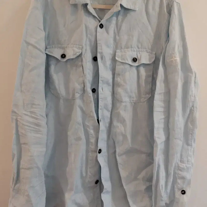 [BUNJANG] Stone Island Linen Shirt M / (새상품급) 스톤아일랜드 린넨 셔츠 M