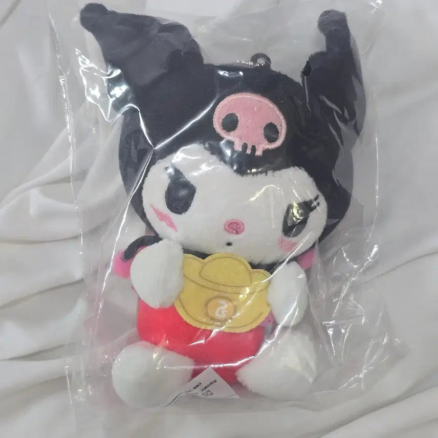 [BUNJANG] Sanrio Official Kuromi Lucky Draw Plush Keychain (Sealed) / (미개봉) 산리오 정품 쿠지 E상 쿠로미 복 인형 키링