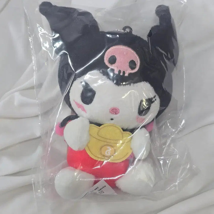 [BUNJANG] Sanrio Official Kuromi Lucky Draw Plush Keychain (Sealed) / (미개봉) 산리오 정품 쿠지 E상 쿠로미 복 인형 키링