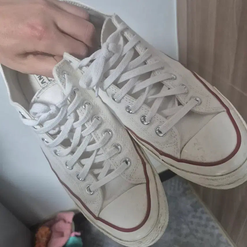 [BUNJANG] Converse Chuck Taylor All Star Original White Sneakers / 컨버스 275 흰색 척 오리지널 모델