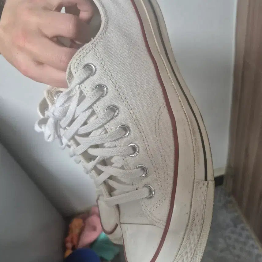 [BUNJANG] Converse Chuck Taylor All Star Original White Sneakers / 컨버스 275 흰색 척 오리지널 모델