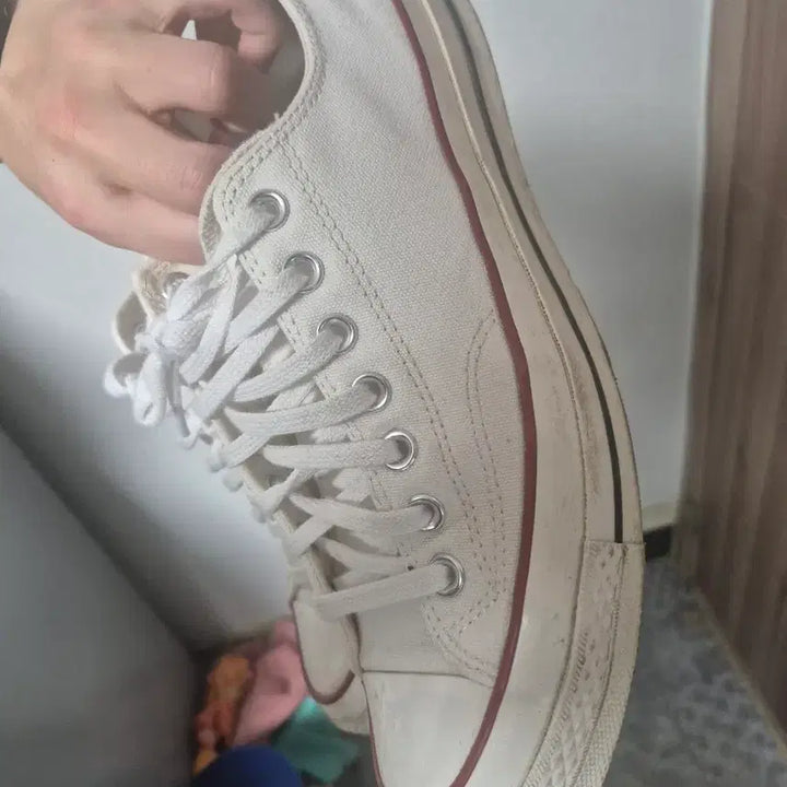 [BUNJANG] Converse Chuck Taylor All Star Original White Sneakers / 컨버스 275 흰색 척 오리지널 모델