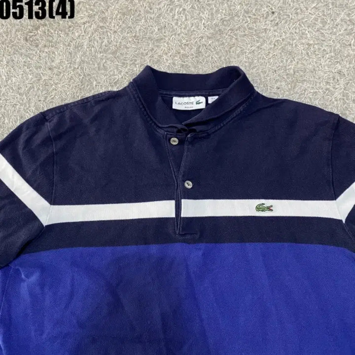 [BUNJANG] Lacoste Color Block Short Sleeve Polo Shirt Navy/Blue S / 라코스테 배색 반팔 카라티셔츠 네이비/블루 S | 0513