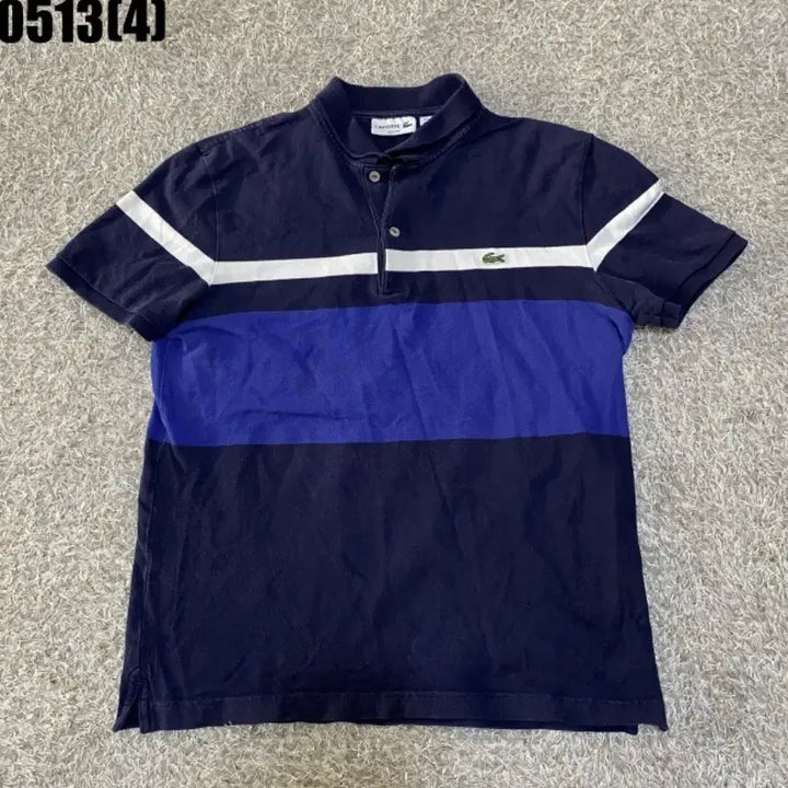 [BUNJANG] Lacoste Color Block Short Sleeve Polo Shirt Navy/Blue S / 라코스테 배색 반팔 카라티셔츠 네이비/블루 S | 0513