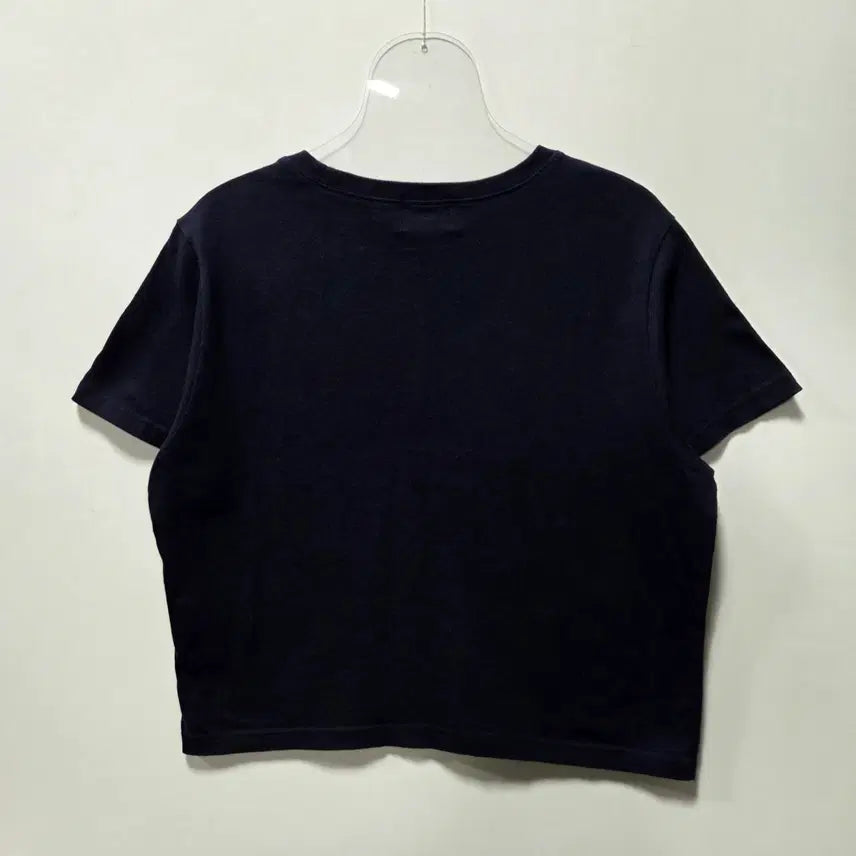 [BUNJANG] Marithe Francois Girbaud Navy Cropped Short-Sleeve T-Shirt / 마리떼 프랑소와 저버 네이비 크롭 반팔티 M 26051312