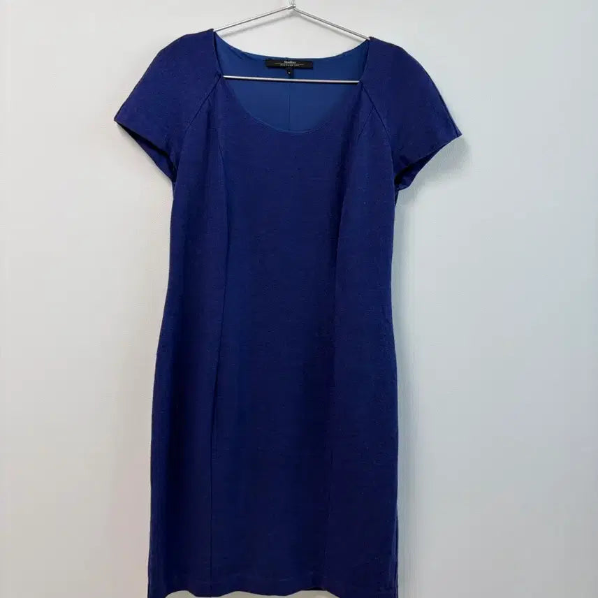 [BUNJANG] Max Mara Navy Short-Sleeve Midi Dress / 막스마라 네이비 반팔 원피스