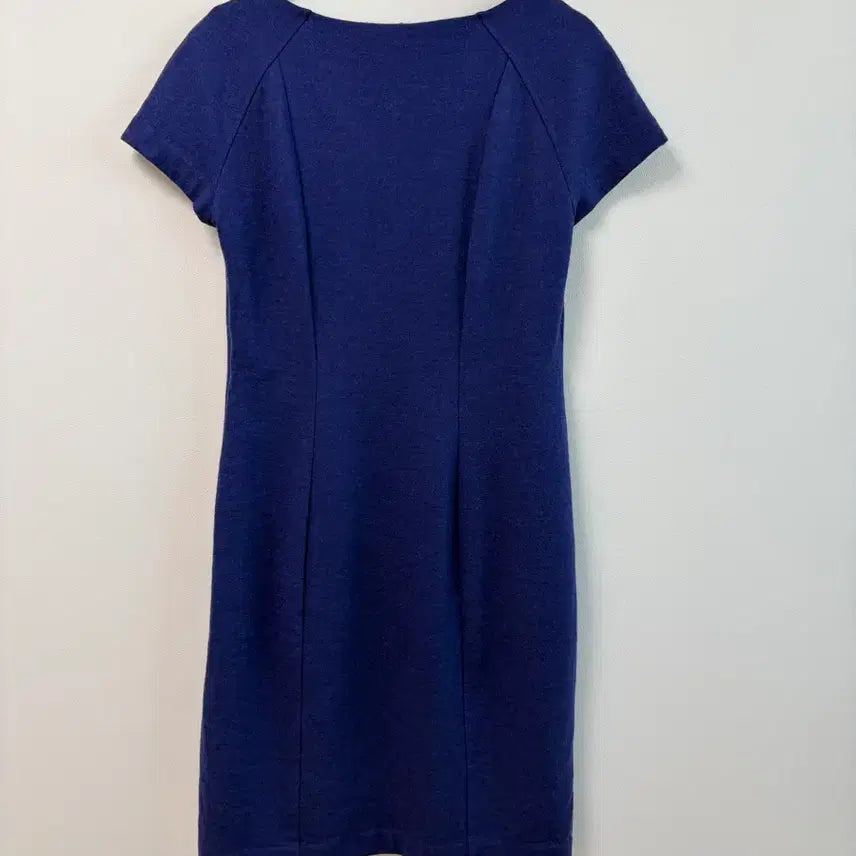 [BUNJANG] Max Mara Navy Short-Sleeve Midi Dress / 막스마라 네이비 반팔 원피스