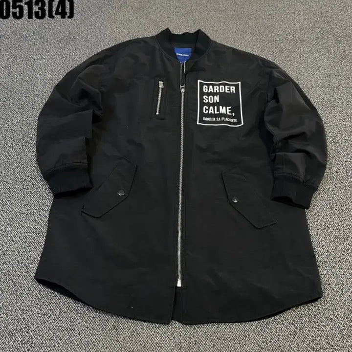 [BUNJANG] FRANC SEOUL Black Long Flight Jumper / 프랑크서울 블랙 롱 항공 점퍼
