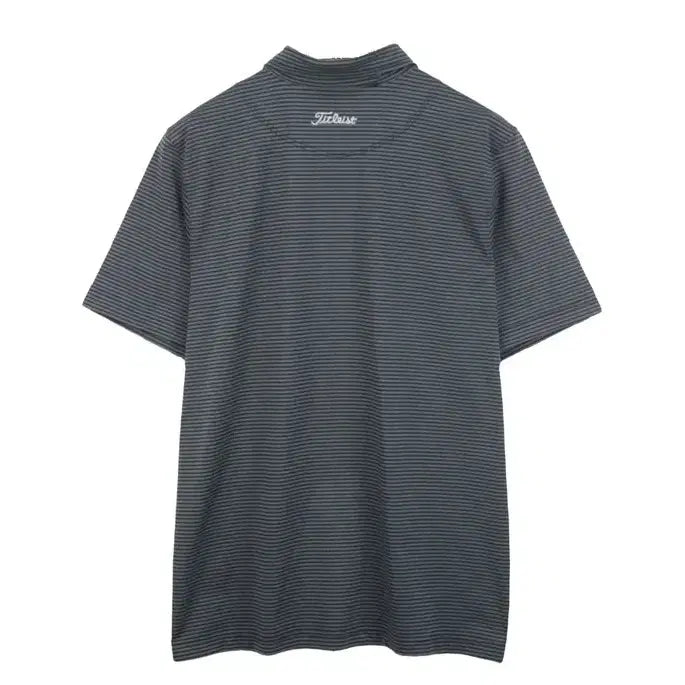 [BUNJANG] Titleist Golf Short-Sleeve Polo Shirt (Size 100, Grey Stripe) / 21329 타이틀리스트 골프 반팔 카라티 100 반팔티 티셔츠 브랜구제
