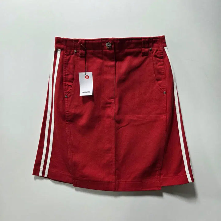 [BUNJANG] Partimento Red Denim Skirt (M) / [미사용/새제품]파르티멘토 레드 데님 스커트 M 26051314