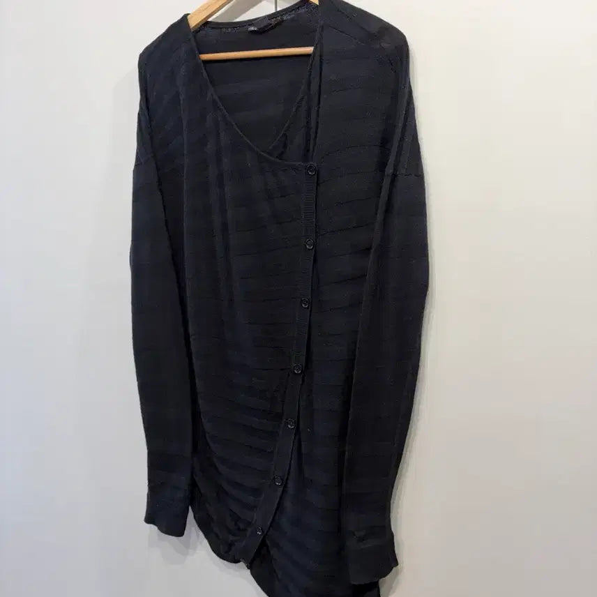[BUNJANG] Armani Exchange Drape Stripe Cardigan / 아르마니 익스체인지 드레이프 스트라이프 가디건
