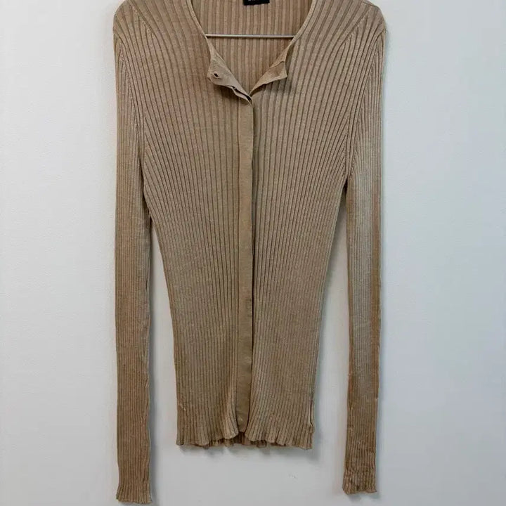 [SOLD OUT] AKRIS 아크리스 실크 가디건 베이지