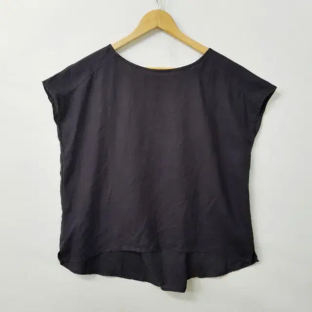 [BUNJANG] Studio CLIP Linen Blouse Navy / studio CLIP 린넨 블라우스 네이비